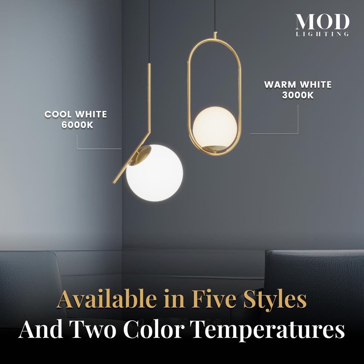 š š¢š ššššš§šš”š Jewels & Pearls | Modern Gold Pendant Light Fixtures, Hanging Globe Pendant Lights for Kitchen Island Lighting, Dimmable LED Bulb Included, 1 Pack (Gold | Warm White | Oval)