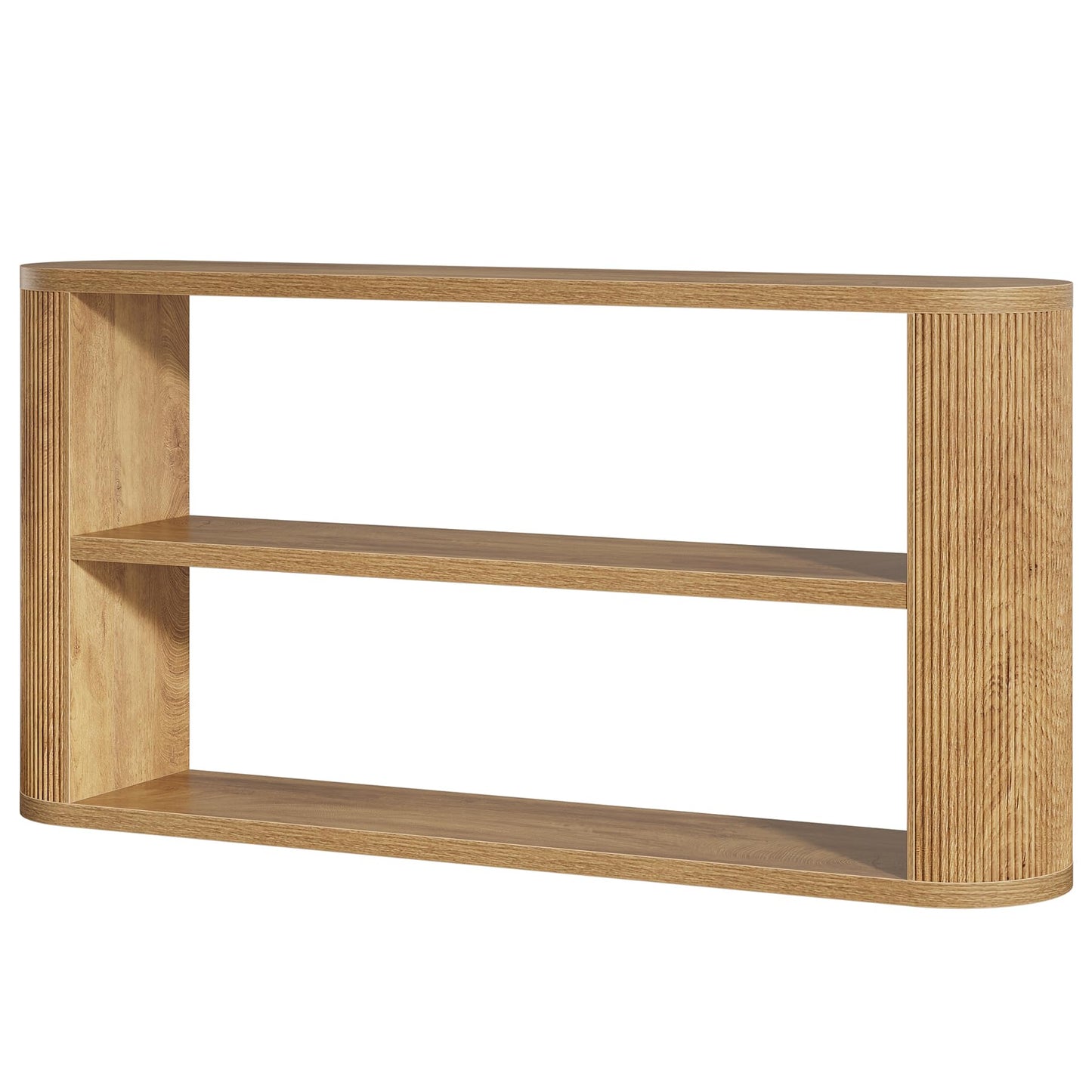 Tribesigns 63-Inch Console Table, Farmhouse Entryway Table with 3-Tier Open Shelf, Narrow Wooden Behind The Couch for Entryway, Living Room, Hallway