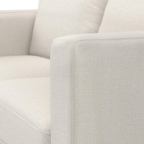 Amazon Brand - Rivet Revolve Modern Upholstered Loveseat Sofa, 56"W, Linen