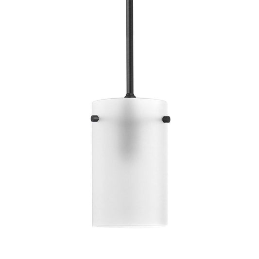Linea di Liara Effimero Modern Matte Black Pendant Light Fixtures Over Kitchen Island Sink Lighting Ceiling Hanging Farmhouse Mini Metal Industrial Pendant Lighting Medium Frosted Glass Shade