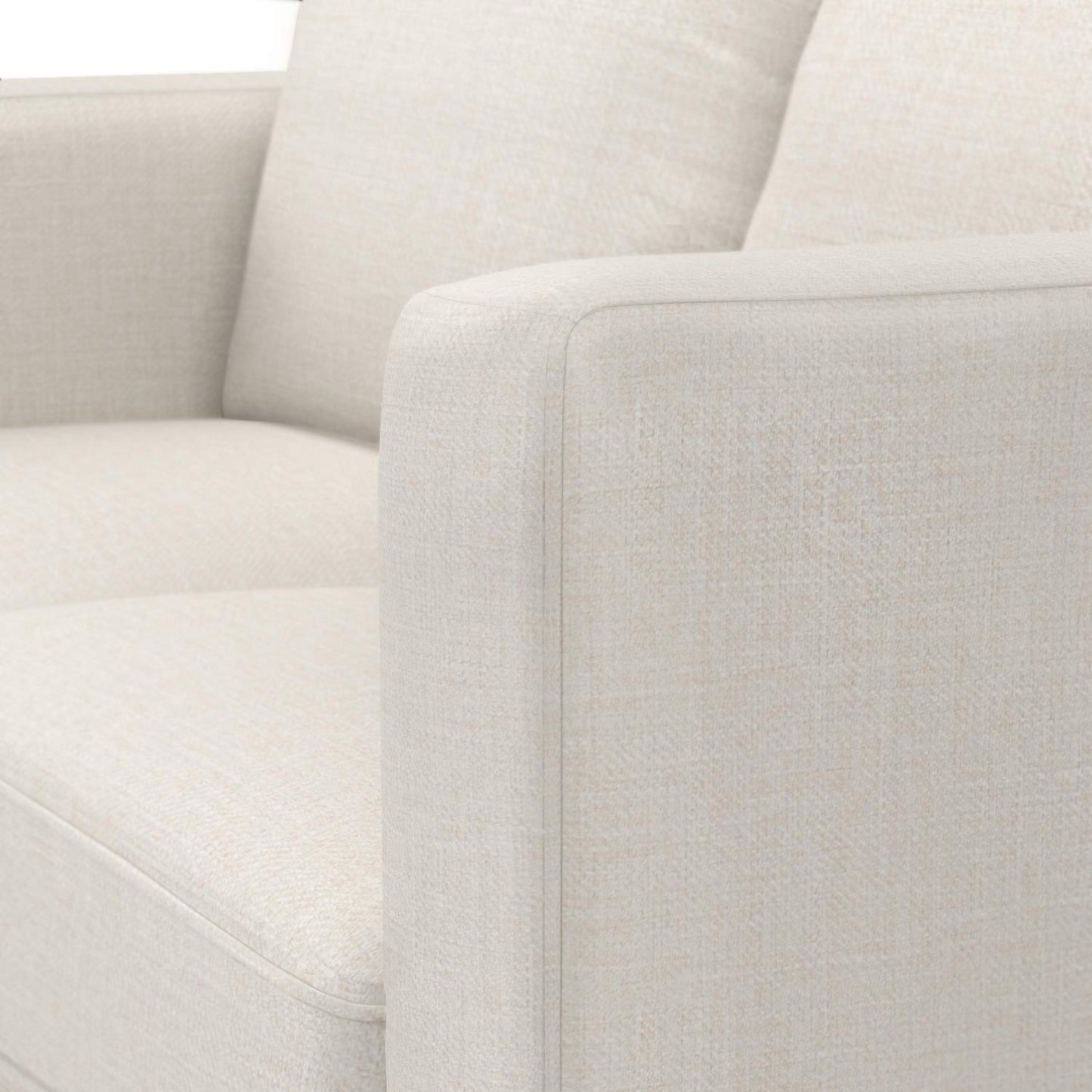 Amazon Brand - Rivet Revolve Modern Upholstered Loveseat Sofa, 56"W, Linen
